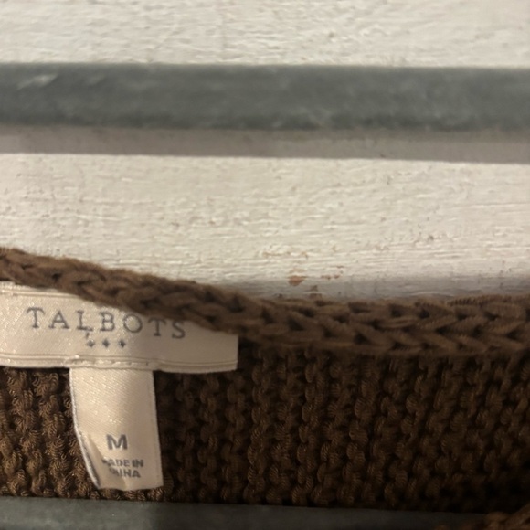 Talbots Olive Green Crew Neck Sweater Short Sleeve in size medium - Picture 9 of 14